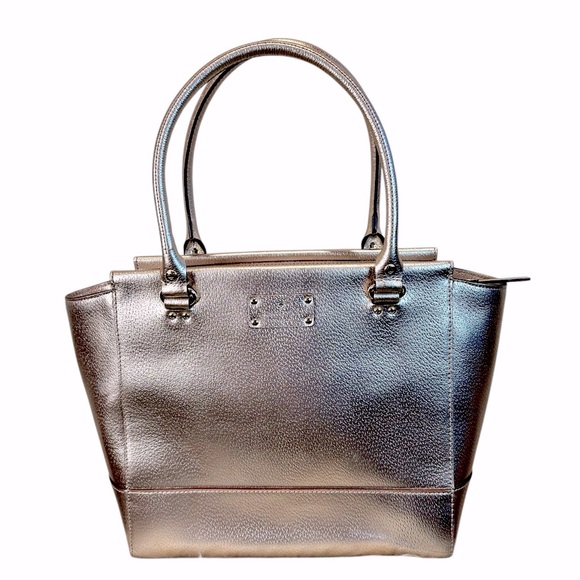 KATE SPADE ♠️ MARLEE ROSE GOLD LEATHER TOTE EUC - Picture 2 of 12